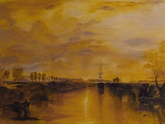 "Chichester Canal" d'après W.Turner
oil on canvas  92cm x 60cm 
